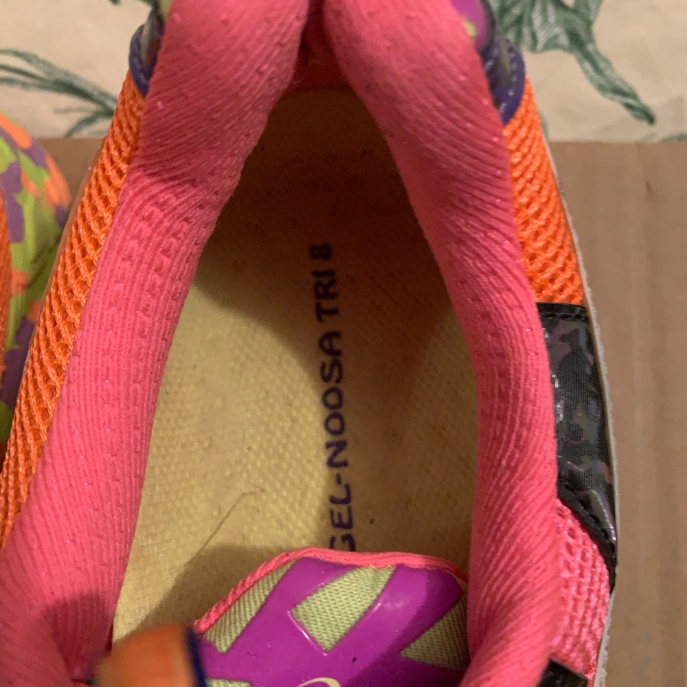 Asics Women's Neon and Black Athletic Shoes - Picture 7 of 10